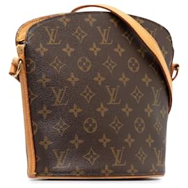 Louis Vuitton-Bolsa Louis Vuitton Monograma Drouot Marrom Marrom-Marrom