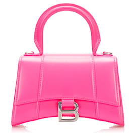 Balenciaga-Pink Balenciaga Hourglass XS Satchel-Pink