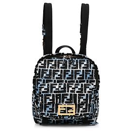 Blue Fendi x Joshua Vides Baguette Backpack Blue