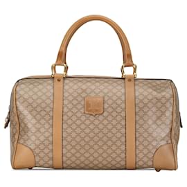 Céline-Beige Celine Macadam Boston Bag-Beige