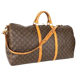 Louis Vuitton-Louis Vuitton Canvas Monogram Keepall Bandouliere 60-Brown