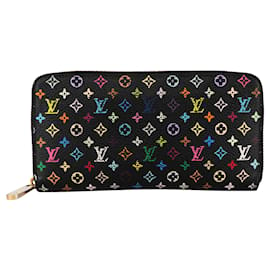 Louis Vuitton-Louis Vuitton Murakami Multicolor Zippy Wallet-Black