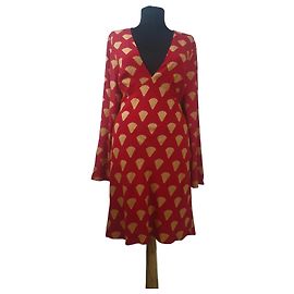 Autre Marque RIXO Robe fourreau à motifs en viscose M Multicolore