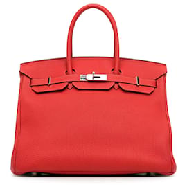 Hermès-Hermès Red Togo Birkin Retourne 35-Red