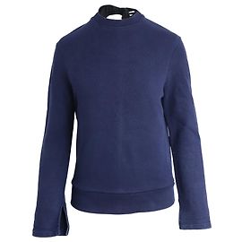 Suéter Joseph Knot Jersey Loop Back em algodão azul Azul