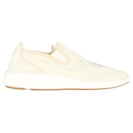 Autre Marque-Adidas Originals Human Made Pure Logo-Appliquéd Mesh Slip-On Sneakers in White Synthetic-White,Cream