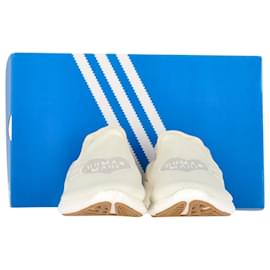 Autre Marque-Adidas Originals Human Made Pure Logo-Appliquéd Mesh Slip-On Sneakers in White Synthetic-White,Cream