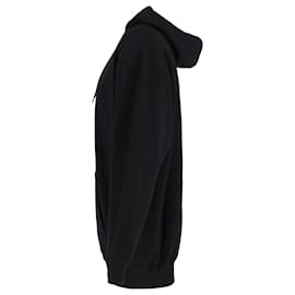 Balenciaga-Balenciaga Sweat à capuche imprimé Paris France en coton noir-Noir