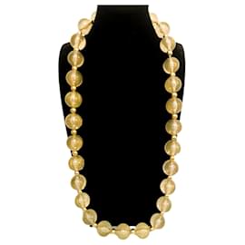 Dolce & Gabbana-Wonderful precious necklace DOLCE & GABBANA with large gold boules-Golden