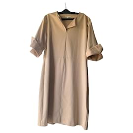 Cos Vestido recto Beige