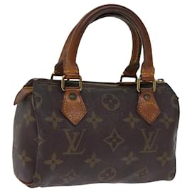 Louis Vuitton-Bolsa de mão LOUIS VUITTON Monogram Mini Speedy M41534 Autenticação de LV 75859-Monograma