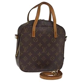 Louis Vuitton-Bolsa de mão LOUIS VUITTON Monograma Spontini 2maneira M47500 Autenticação de LV 76684-Monograma