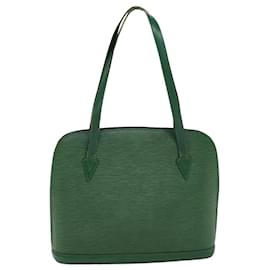 Louis Vuitton-LOUIS VUITTON Epi Lussac Bolsa de Ombro Verde M52284 Autenticação de LV 76073-Verde