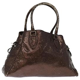 Fendi-FENDI Sac à bandoulière Cuir Marron Auth bs14722-Marron