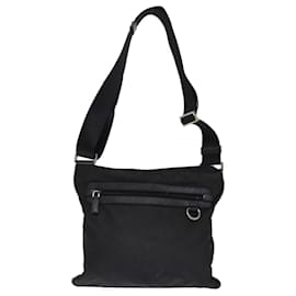 Prada-PRADA Shoulder Bag Nylon Black Auth bs14653-Black