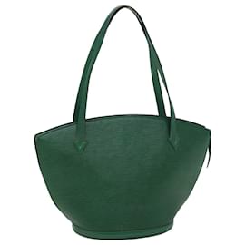 Louis Vuitton-LOUIS VUITTON Epi Saint Jacques Bolsa de Ombro Verde M52264 Autenticação de LV 76074-Verde