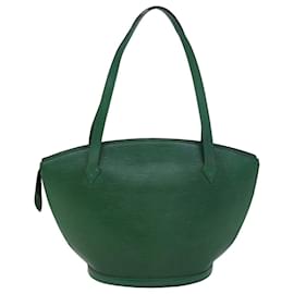 Louis Vuitton-LOUIS VUITTON Epi Saint Jacques Bolsa de Ombro Verde M52264 Autenticação de LV 76074-Verde