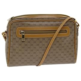 Gucci-GUCCI Micro GG Supreme Shoulder Bag PVC Beige 007 084 0014 auth 76091-Beige