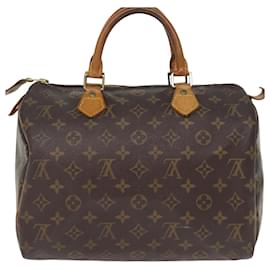 Louis Vuitton-Louis Vuitton Monogram Speedy 30 Bolsa de mão M41526 Autenticação de LV 74346-Monograma