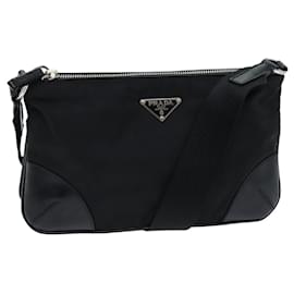 Prada-PRADA Shoulder Bag Nylon Black Auth ep4264-Black