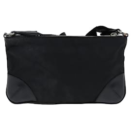 Prada-PRADA Shoulder Bag Nylon Black Auth ep4264-Black