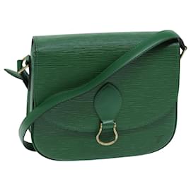 Louis Vuitton-Bolsa de ombro LOUIS VUITTON Epi Saint Cloud GM Verde M52194 Autenticação de LV 75878-Verde