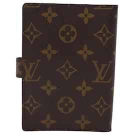 Louis Vuitton-LOUIS VUITTON Monogram Agenda PM Day Planner Cover R20005 Auth LV 75686-Monogramme