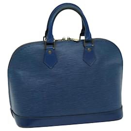 Louis Vuitton-LOUIS VUITTON Bolso de Mano Epi Alma Toledo Azul M52145 LV Auth 74269-Azul