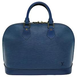 Louis Vuitton-LOUIS VUITTON Bolso de Mano Epi Alma Toledo Azul M52145 LV Auth 74269-Azul