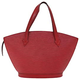 Louis Vuitton-Bolsa de ombro LOUIS VUITTON Epi Saint Jacques Vermelho M52277 Autenticação de LV 76530-Vermelho