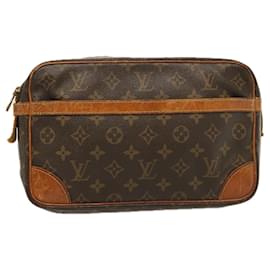 Louis Vuitton-Louis Vuitton Monogram Compiegne 28 Clutch Bag M51845 LV Auth bs14701-Monogram