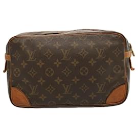 Louis Vuitton-Louis Vuitton Monogram Compiegne 28 Clutch Bag M51845 LV Auth bs14701-Monogram