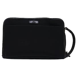 Gucci-GUCCI Clutch Bag Nylon Black 108844 auth 74493-Black