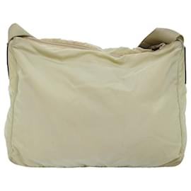 Prada-PRADA Shoulder Bag Nylon Beige Auth 76004-Beige