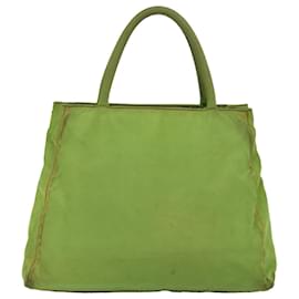 Prada-PRADA Hand Bag Nylon Green Auth 76574-Green