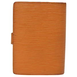 Louis Vuitton-LOUIS VUITTON Epi Agenda PM Day Planner Cover Orange Mandarin R2005H Auth 75445-Other,Orange