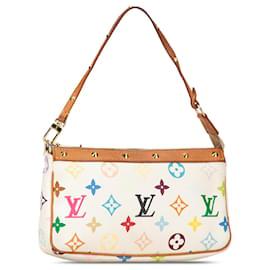 Louis Vuitton-Bolsa de ombro Louis Vuitton monograma multicolore Pochette Accessoires branca-Branco