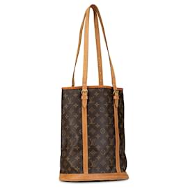 Louis Vuitton-Brown Louis Vuitton Monogram Bucket GM-Brown