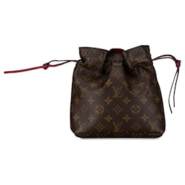Louis Vuitton-Bolsa Clutch Louis Vuitton Monograma Noe Marrom Marrom-Marrom