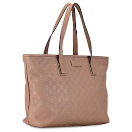 Gucci-Tan Gucci Guccissima Tote Bag-Camel