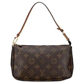 Louis Vuitton-Bolso de hombro Louis Vuitton Monogram Pochette Accessoires marrón-Castaño