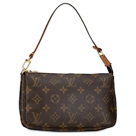 Louis Vuitton-Bolso de hombro Louis Vuitton Monogram Pochette Accessoires marrón-Castaño