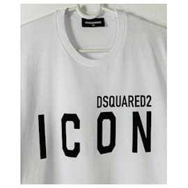 Dsquared2-Tops Tees-Black,White