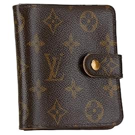 Louis Vuitton-Louis Vuitton Compact Zip Toile Portefeuille Court M61667 en bon état-Autre