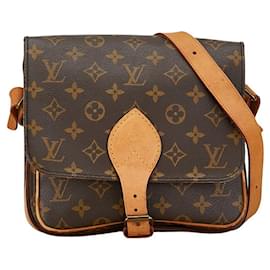 Louis Vuitton-Louis Vuitton Cartouchiere GM Canvas Crossbody Bag M51252 in good condition-Other