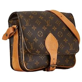 Louis Vuitton-Louis Vuitton Cartouchiere GM Canvas Crossbody Bag M51252 in good condition-Other