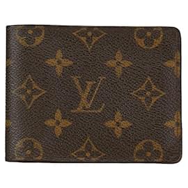 Louis Vuitton-Louis Vuitton Portefeuille Multiple Toile Portefeuille Court M60895 en bon état-Autre