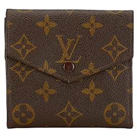 Louis Vuitton-Louis Vuitton Monogram Porte Monnaie Billet Carte Credit Wallet Canvas Short Wallet M61660 in good condition-Other