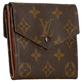 Louis Vuitton-Louis Vuitton Monogram Porte Monnaie Billet Carte Credit Wallet Canvas Short Wallet M61660 in good condition-Other