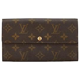 Louis Vuitton-Louis Vuitton Pochette Porte Monnaie Credit Canvas Long Wallet M61725 in good condition-Other